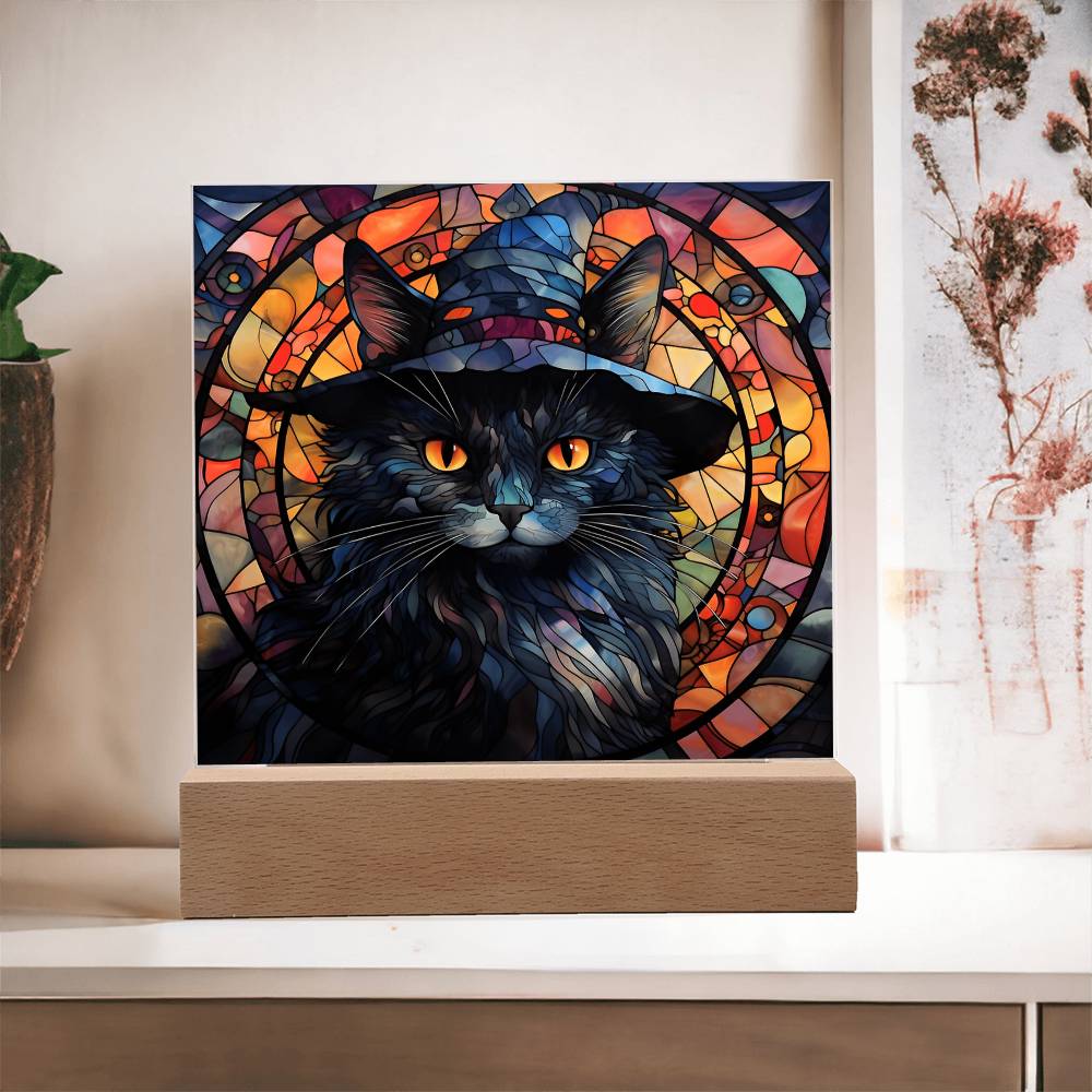 Halloween-Black Cat-Acrylic