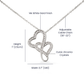 Daughter Heart-to-Heart Necklace – Christmas Gift with Message Card
