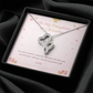 Daughter Heart-to-Heart Necklace – Christmas Gift with Message Card