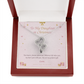 Daughter Heart-to-Heart Necklace – Christmas Gift with Message Card