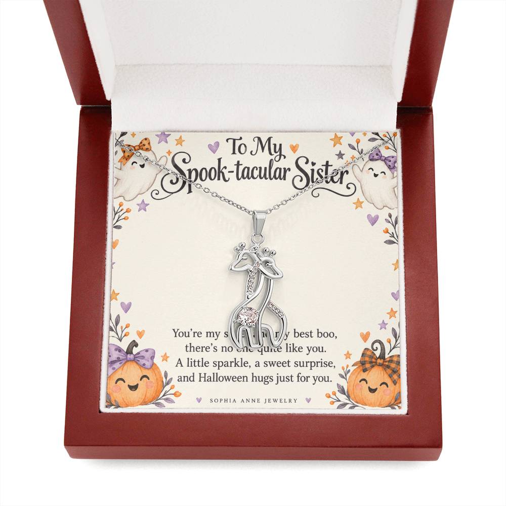 Halloween Giraffe Sister