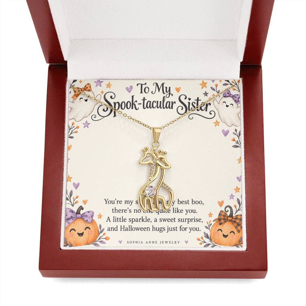 Halloween Giraffe Sister