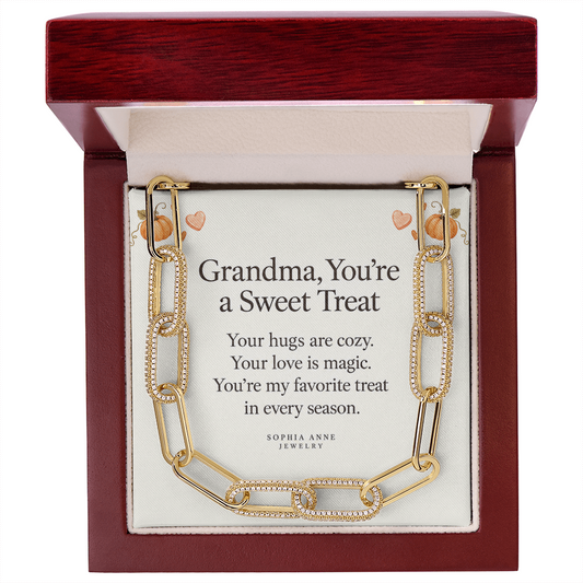 CZ Paperclip Chain Necklace – Forever Linked - grandma | Sophia Anne Jewelry