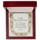 Festive friendship jewelry message card