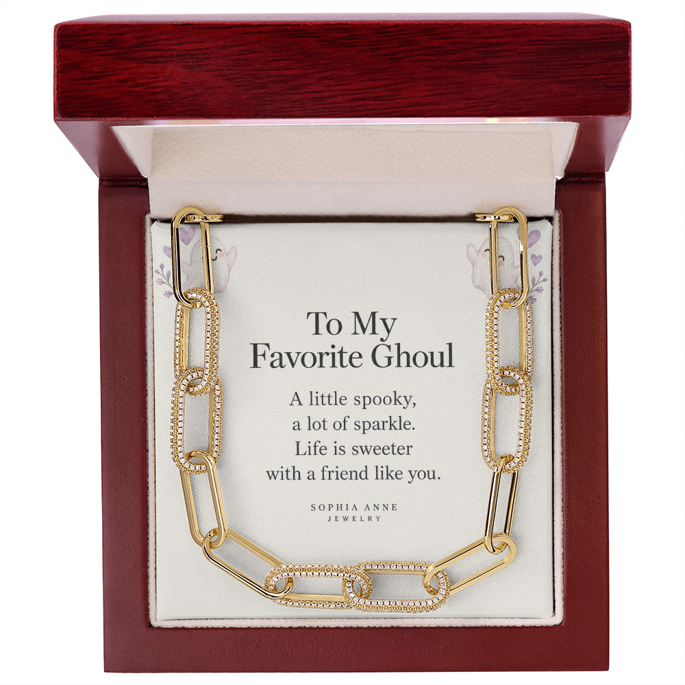 CZ Paperclip Chain Necklace – Forever Linked-ghoul  | Sophia Anne Jewelry