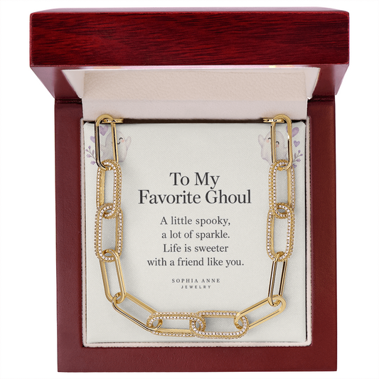 CZ Paperclip Chain Necklace – Forever Linked-ghoul  | Sophia Anne Jewelry