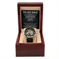 To My Dad - Appreciated openwork watch