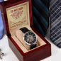 To My Dad - Strong In Heart openwork watch