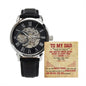 To My Dad - Strong In Heart openwork watch