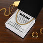 Dear Dad - The Best Man cuban link chain