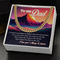 Father and Mountains cuban link chain
