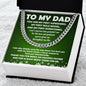 To My Dad - Cuban Link Chain