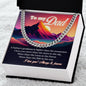 Father and Mountains cuban link chain