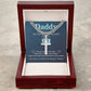 Daddy - My Hero cross necklace with cuban chain