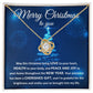 Merry Christmas-Your Heart Love knot necklace