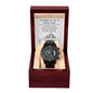 Strength Of A Mountain chronograph watch black