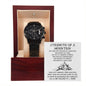 Strength Of A Mountain chronograph watch black