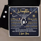 Daughter-Unique Place forever love necklace with earrings bundle