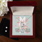 Blue and Pink Floral Spring Mother's Day Card (1000 × 1000 px) (1) forever love necklace with earrings bundle