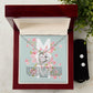 Blue and Pink Floral Spring Mother's Day Card (1000 × 1000 px) (1) forever love necklace with earrings bundle