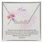 Purple Watercolor Minimalist Mother's Day Card (Square) (1000 × 1000 px) custom name necklace