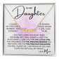To My Daughter - Closed My Eyes custom name necklace