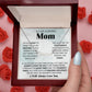 Loving Mom - Lucky To Have You custom name necklace