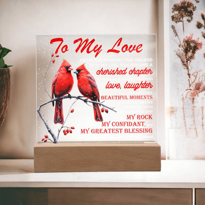 My Love-Cherished Chapter-Acrylic Square