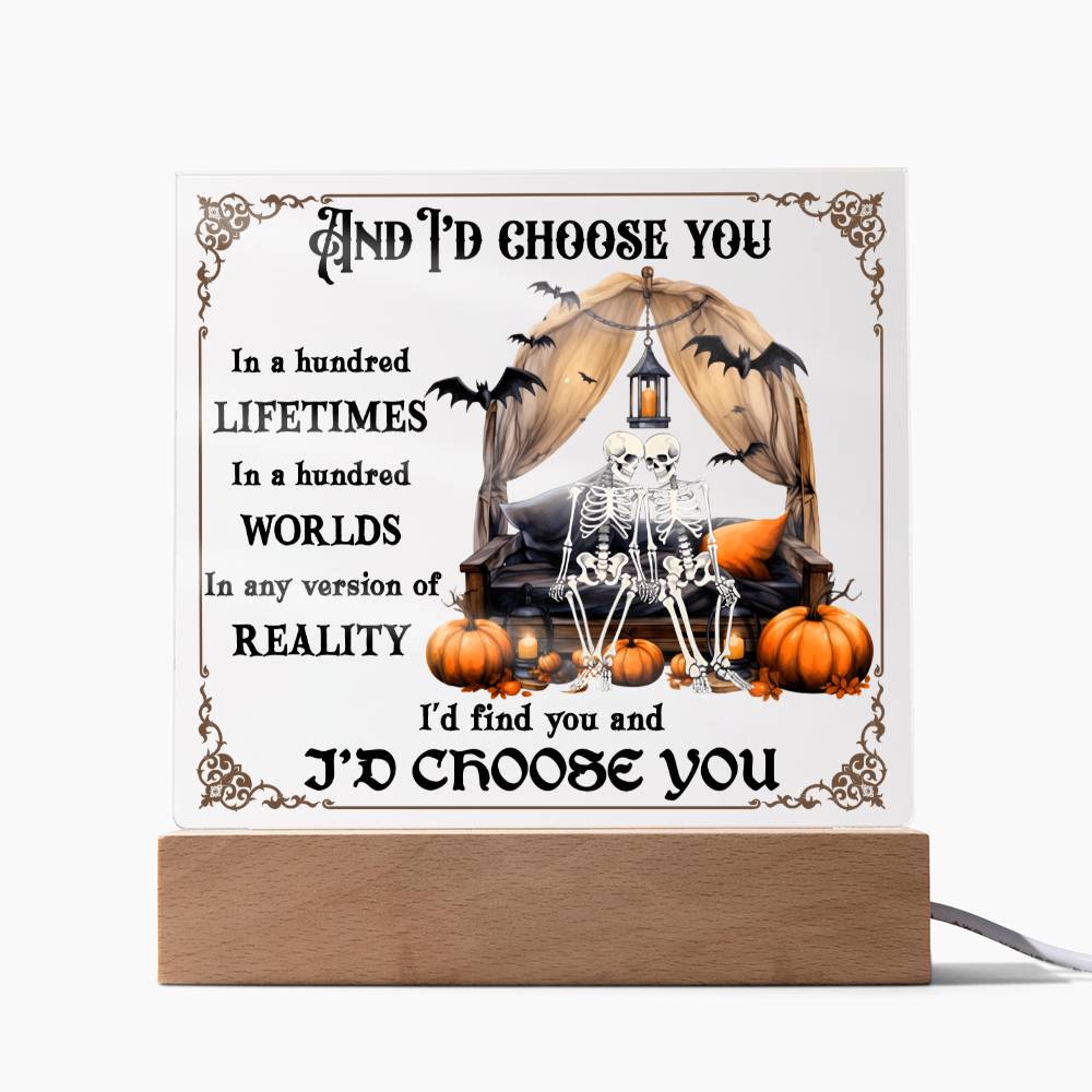 Halloween-I Choose You-Acrylic Square