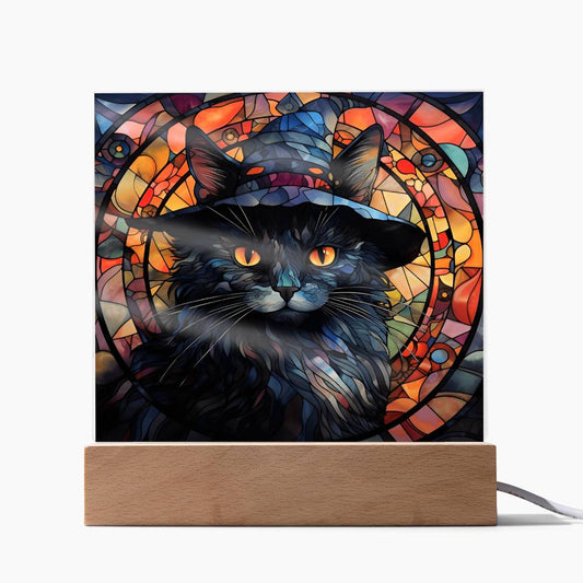 Halloween-Black Cat-Acrylic