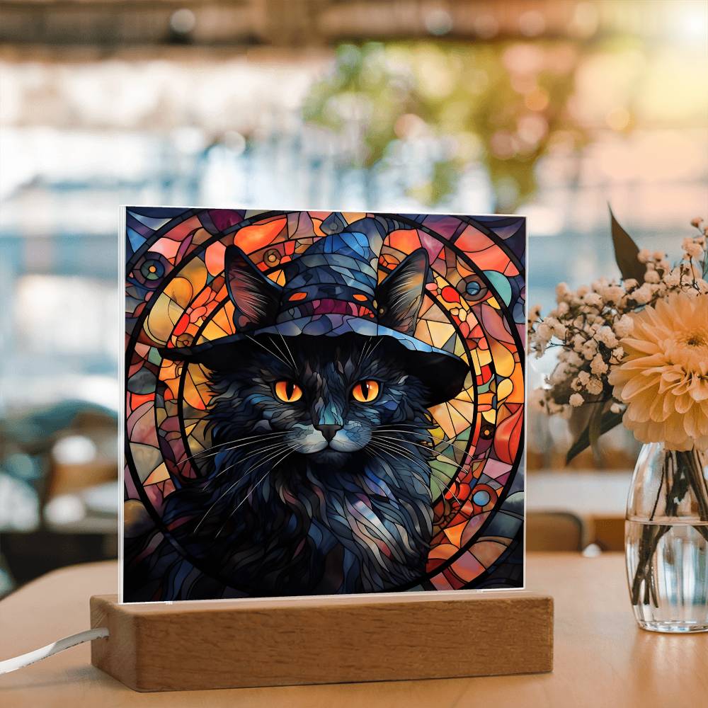 Halloween-Black Cat-Acrylic