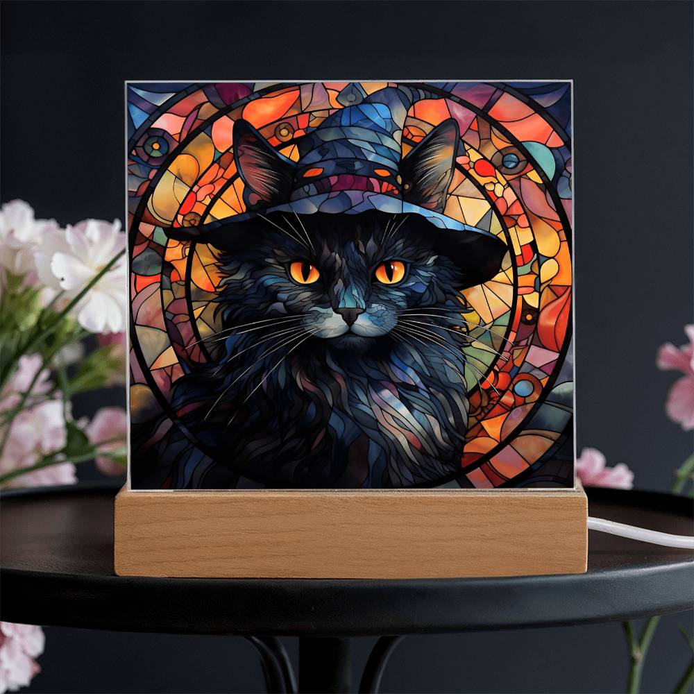 Halloween-Black Cat-Acrylic