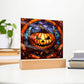 Halloween-Pumpkin Stained Glass-Acrylic