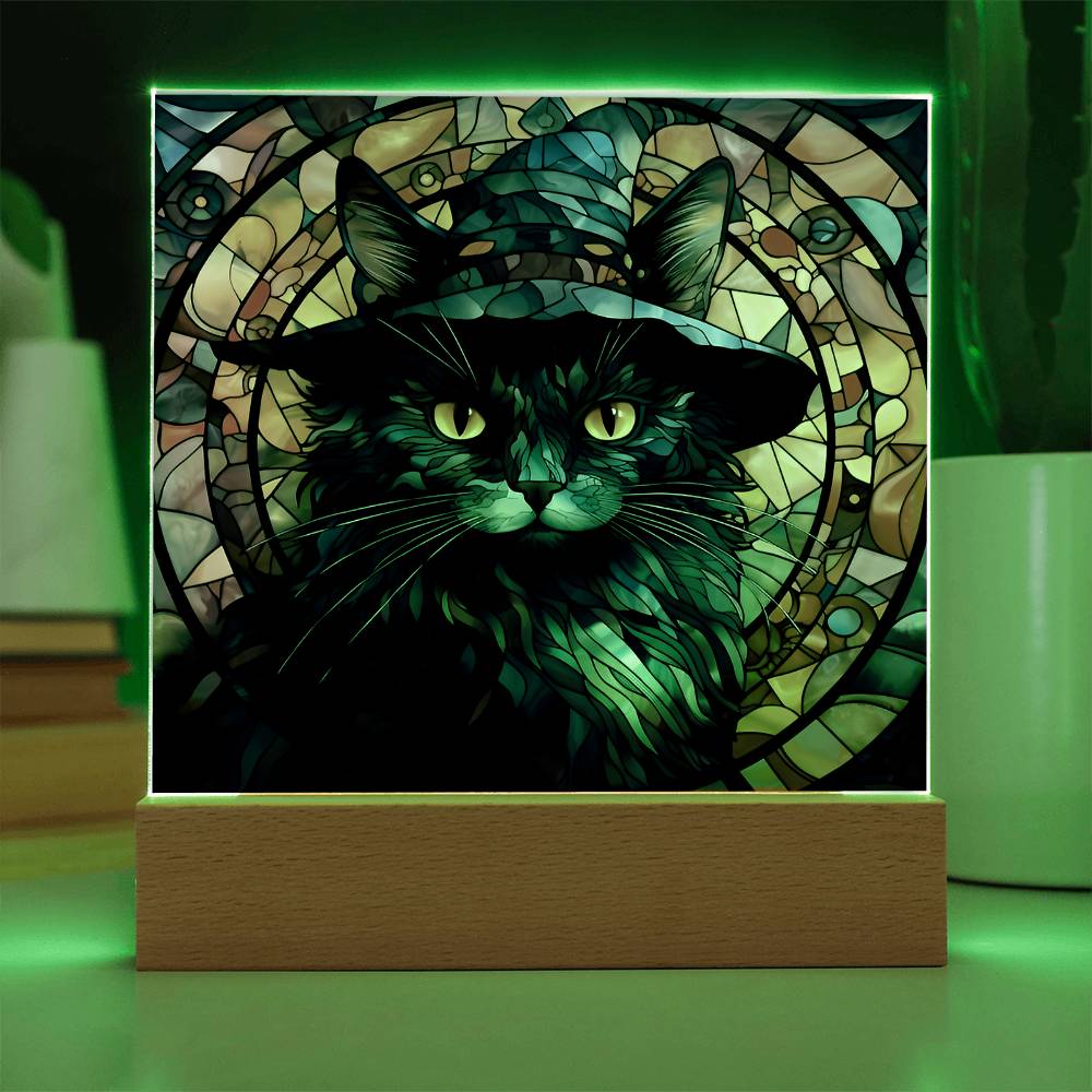 Halloween-Black Cat-Acrylic