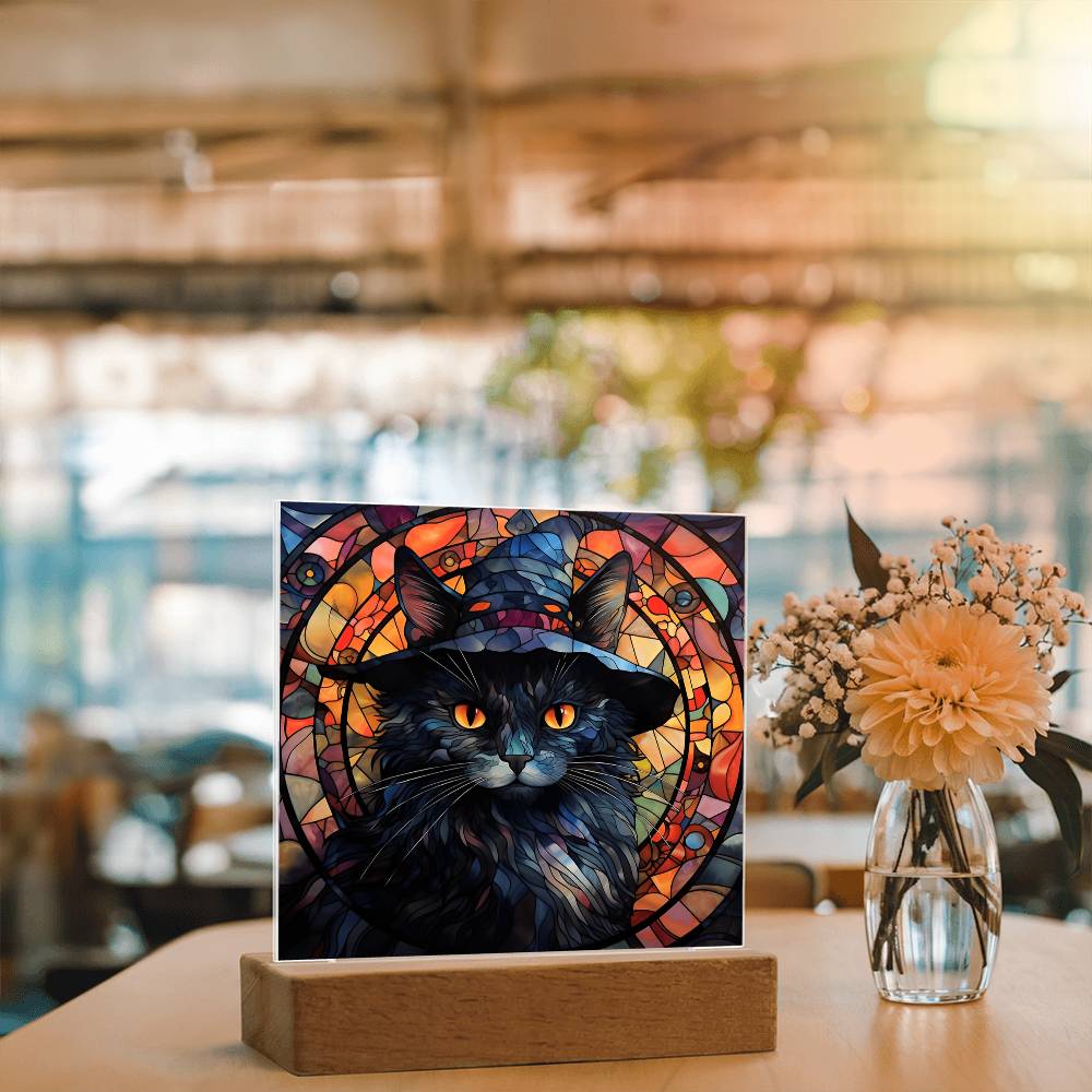 Halloween-Black Cat-Acrylic