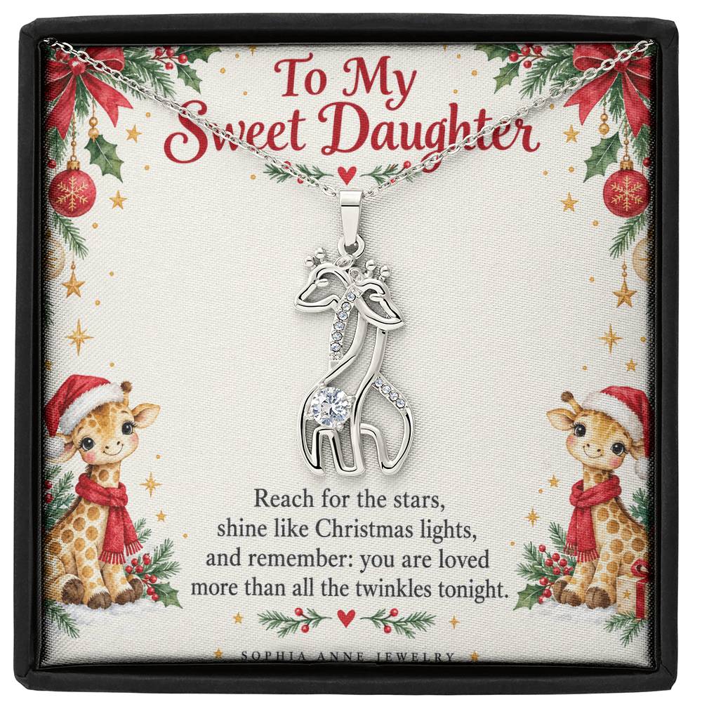 Christmas Giraffe Daughter