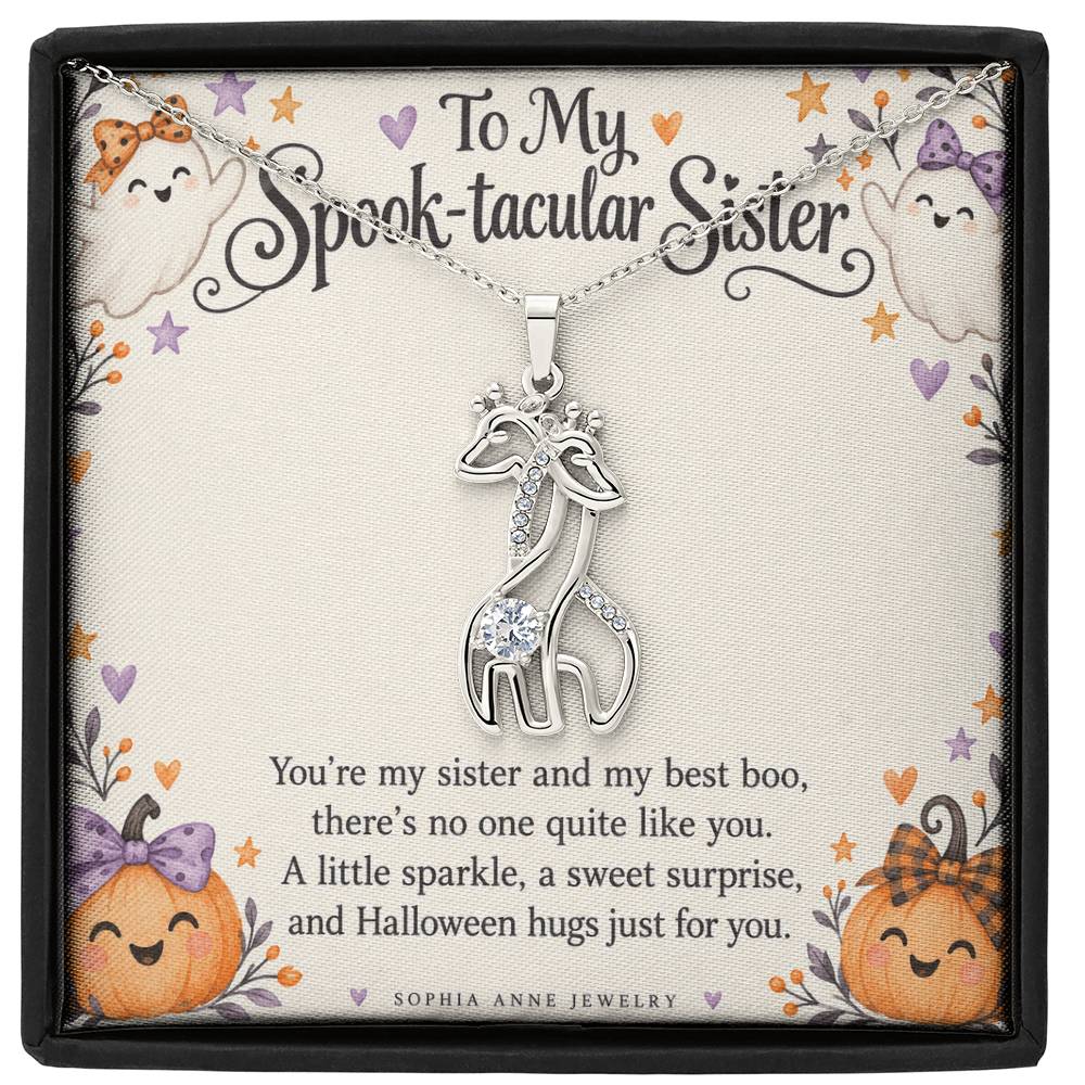 Halloween Giraffe Sister