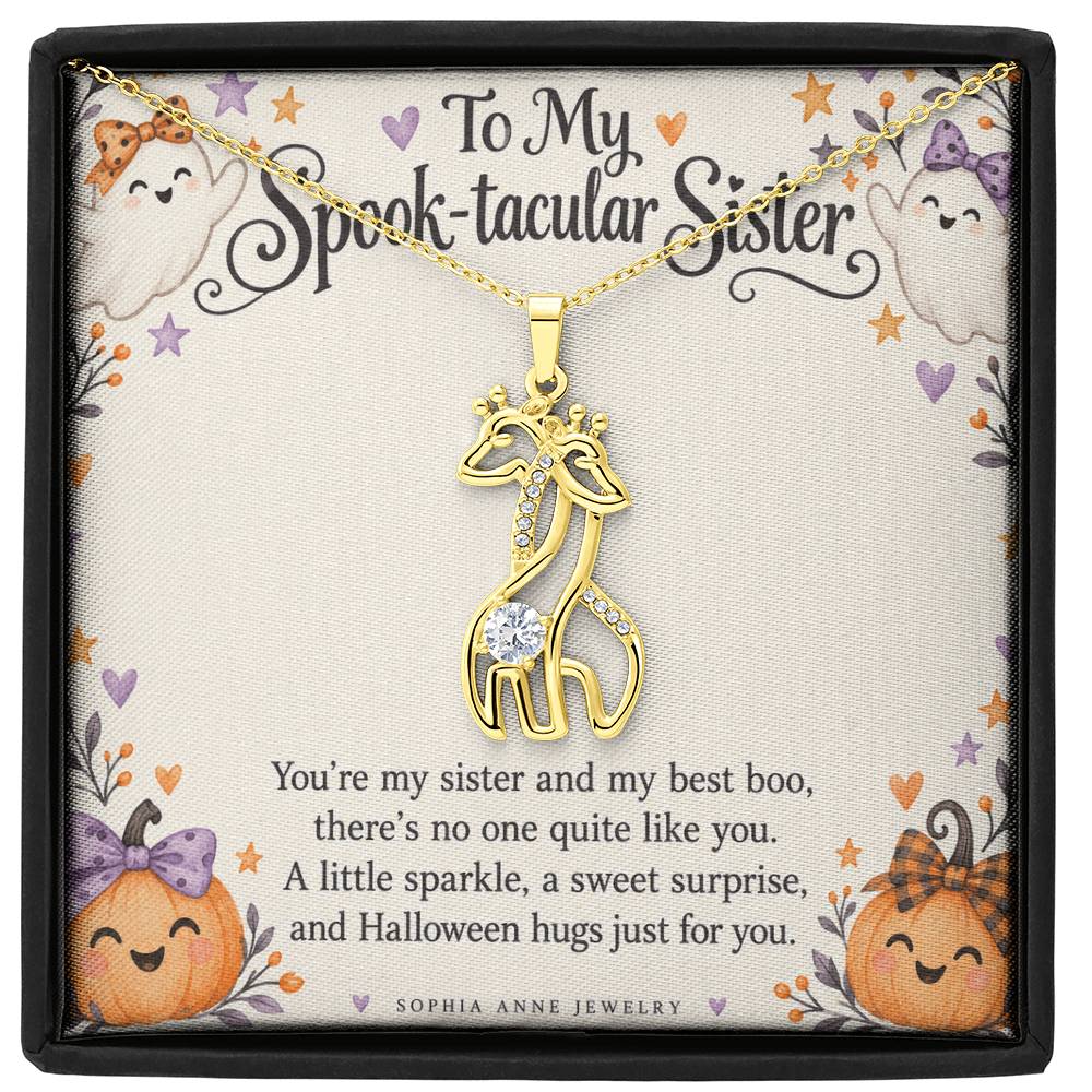 Halloween Giraffe Sister