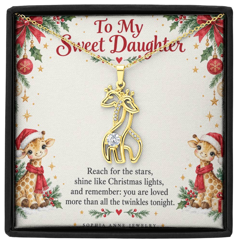 Christmas Giraffe Daughter