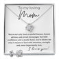 To My Loving Mom Love Knot and Earring set|Mom