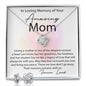 Loving Memory Mom Love Knot and Earring set|Mom