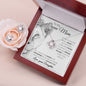 To My Queen Mom Love Knot and Earring set|Mom