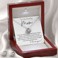 To My Loving Mom Love Knot and Earring set|Mom