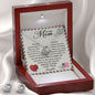 To My Mom - How Much I Love You Love Knot and Earring set|Mom