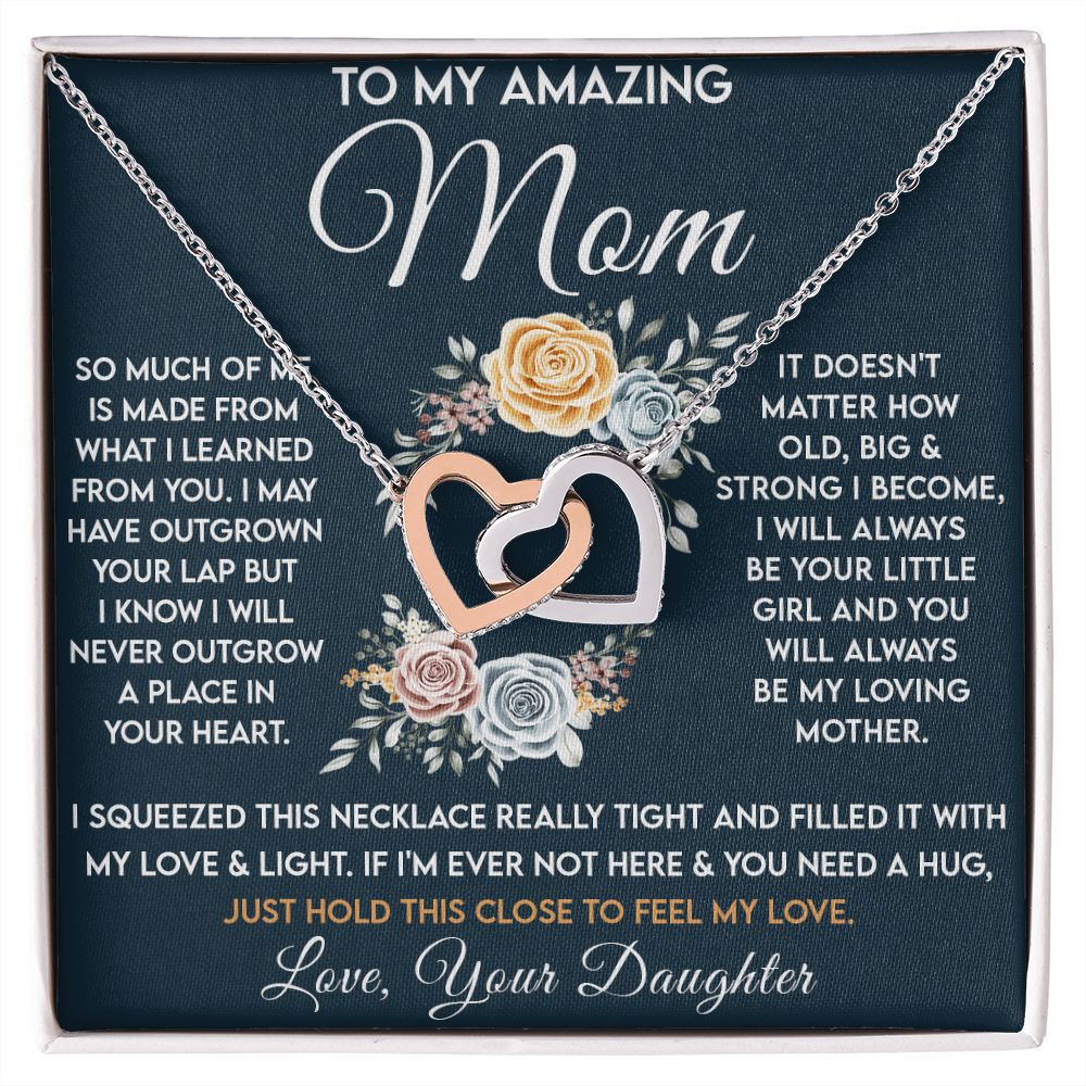 Amazing Mom - Learned From You copy interlocking hear necklace