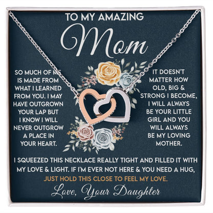 Amazing Mom - Learned From You copy interlocking hear necklace