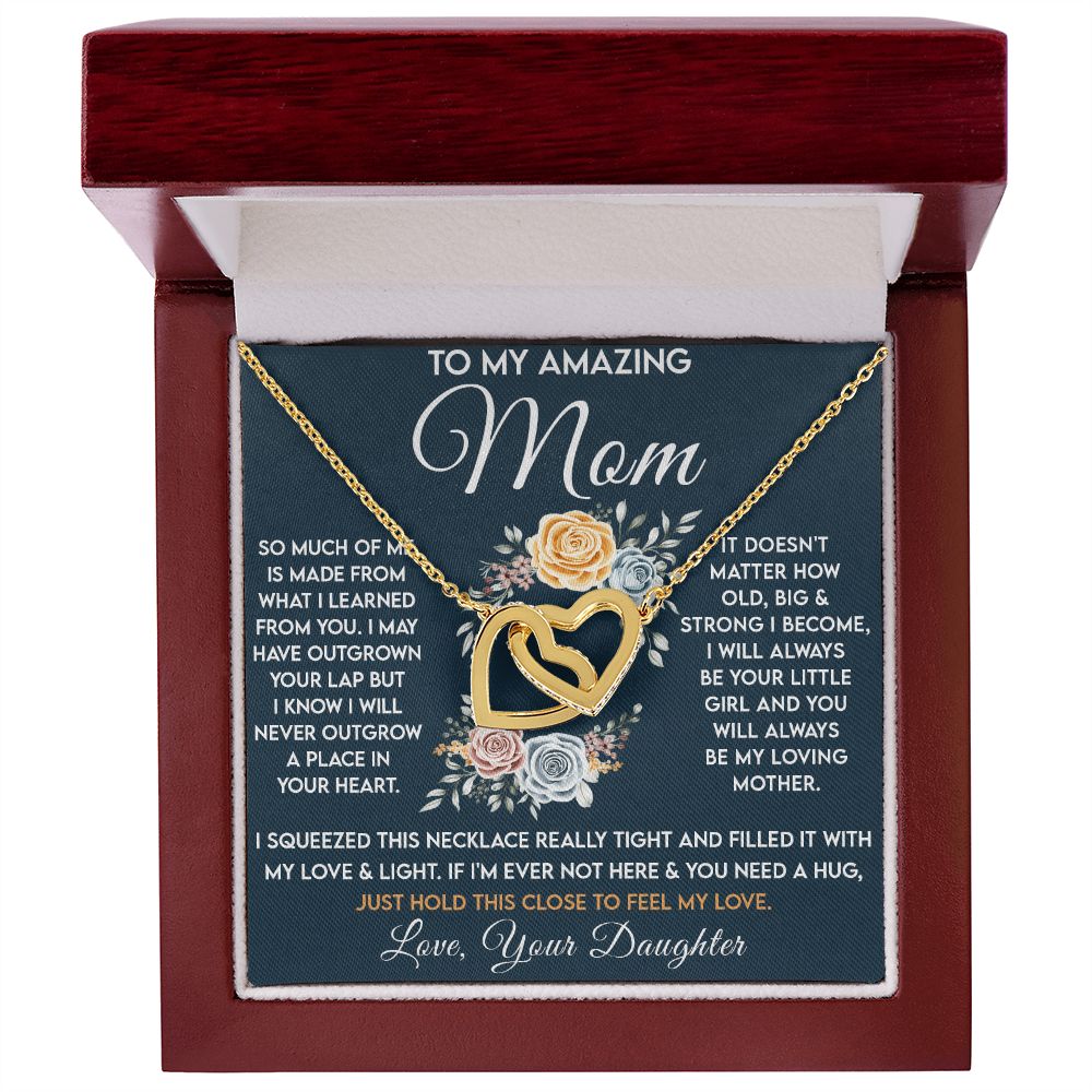 Amazing Mom - Learned From You copy interlocking hear necklace