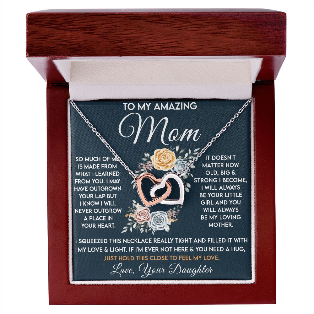 Amazing Mom - Learned From You copy interlocking hear necklace