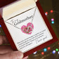 To My Godmother copy interlocking hear necklace