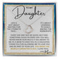 Dance In The Rain - To My Daughter Delicate Heart necklace